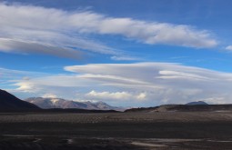 Nuvens lenticulares desde o refúgio Murray - Foto de Diego Coco Calabro