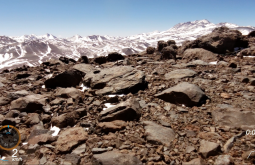 Aspecto do cume do Monte Parofes com 5845m - Foto de Maximo Kausch - Imagem da Garmin VIRB