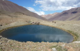 Lagoa vista durante o trekking